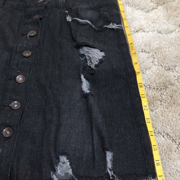 Black denim skirt - Picture 8 of 8